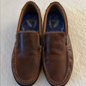 Men’s Guy Harvey -10.5 Brown Leather Slip-On Loafers